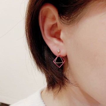 現貨專區｜層次菱形耳環(BPE8)｜送禮精選店家★Reyna jewelry 女王飾品