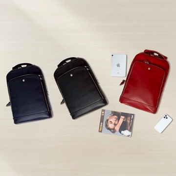 ❤️新年限定❤️快速出貨｜【OFFERMANN】漢諾威Hannover多收納商務後背包(大)-黑/藍/紅