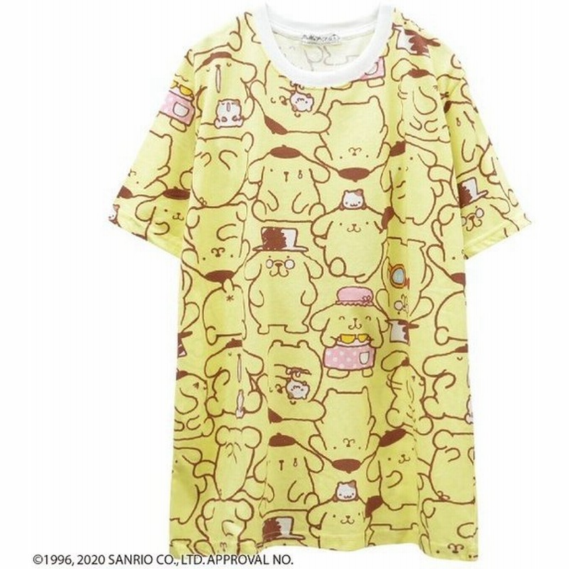 ポムポムプリン Tシャツ 半袖 キャラクター ロング丈 M L Ll メンズ レディース 兼用 通販 Lineポイント最大0 5 Get Lineショッピング