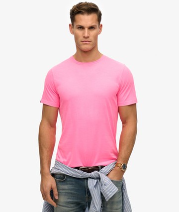 Superdry Men's Classic Essential T-shirt Pink Size: M