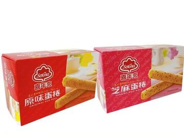 【蝦皮直營】喜年來 蛋捲 經濟包 原味蛋捲 芝麻蛋捲 192g 經典風味 零食 餅乾