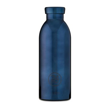 【義大利 24Bottles】不鏽鋼雙層保溫瓶 500ml - 黑金