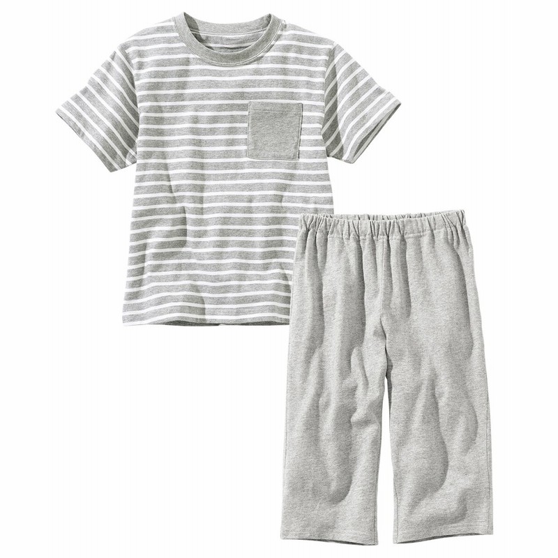 先染天竺ボーダー半袖パジャマ 男の子 女の子 子供服 ジュニア服 キッズパジャマ Kids Pajamas 通販 Lineポイント最大get Lineショッピング