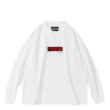 UNKNOWNDOMAIN TAICHI CAPSULE MELLOW CAMO BOX SWEATSHIRT WHITE