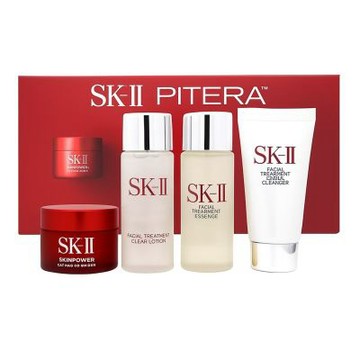 SK-II 青春保養四件組 國際航空版 (洗面乳20g+化妝水30ml+青春露30ml+活膚霜15g)