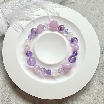 紫超七紫水晶紫鋰輝手串