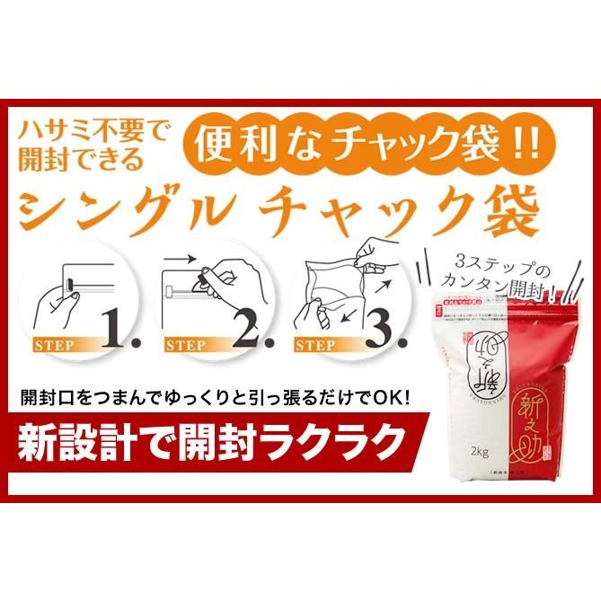 新米 お米 4kg 新之助  (2kg×2袋 シングルチャック袋) 令和5年産 新潟産 送料無料 (北海道、九州、沖縄除く)