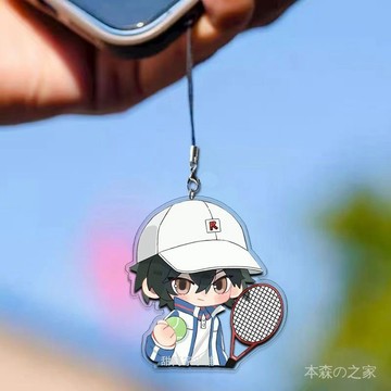 🎾網球王子🎾越前龍馬 週邊 小卡 網球王子 網球王子手機掛繩越前龍馬倖村精市掛鏈遊戲卡通雙麵創意掛件裝飾 QYJS