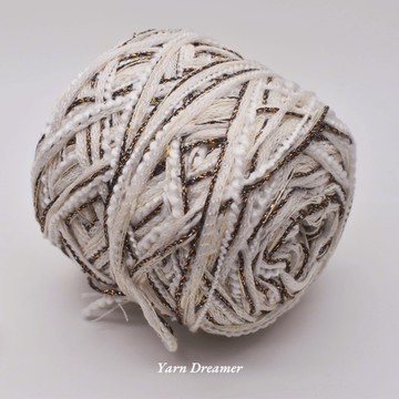 杏色手混線毛線編織 鉤針毛線 粗毛線流蘇線 金線混色毛線出清  絲光線紗線 金絲線 混色毛線批發