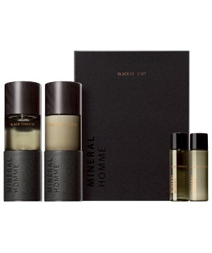 THE SAEM Mineral Homme Black EX 2P Set (Toner 130ml+Emulsion 130ml)