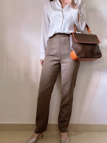 中古正品Valentino Garavani純羊毛高腰西褲意大利製 xs-s號