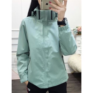 秋冬戶外沖鋒衣女三合一兩件套防風防水加絨保暖登山滑雪服外套男