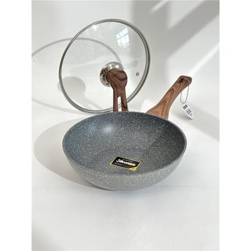 外貿尾貨 高端貨 僅65元 20/24/28CM不粘炒鍋 燃氣電磁爐通用