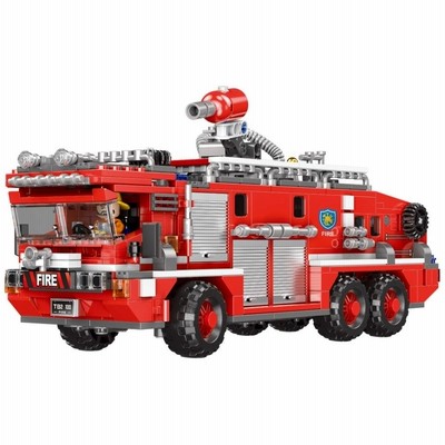 ベルギー製 メガブロック プロ FDNY 消防車 レゴ互換 レスキュー