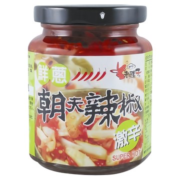 老騾子 鮮蔥朝天辣椒 台灣本土食材調製 高溫殺菌  240g  1罐