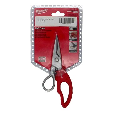 Milwaukee 美沃奇 台灣公司貨 電工剪刀 48-22-4045 紅黑  48-22-4045  1支