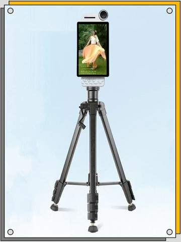 【新品上市】智能直播一體機支架卡多希抖音快手綠幕移動環播落地專業三腳架