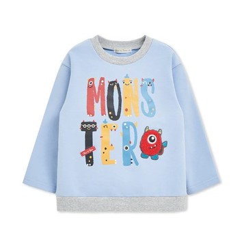 怪獸俱樂部字母怪獸長袖T恤