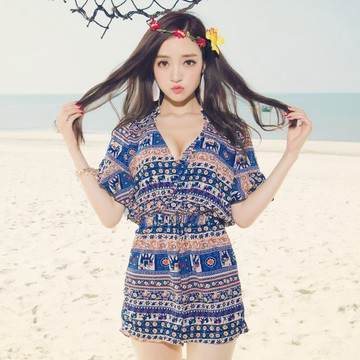 ☀Chi's shop~☀  出清S 三件式搭厚磅雪紡罩衫 比基尼BIKINI 有鋼圈可加胸墊