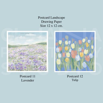 明信片 風景花卉