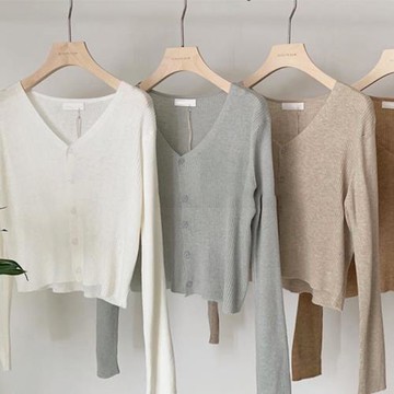 針織小開衫外搭女春秋2025新款羊絨短款百搭軟糯v領毛衣外套上衣