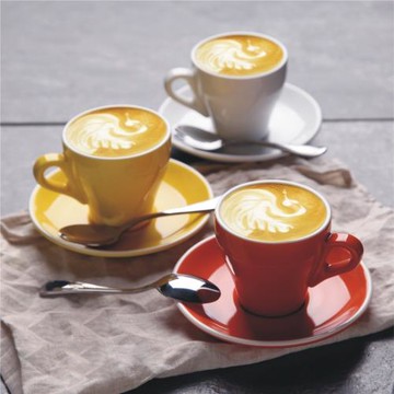 卡布奇諾外貿咖啡杯子180ml意式咖啡杯80ml濃縮咖啡杯拿鐵咖啡杯