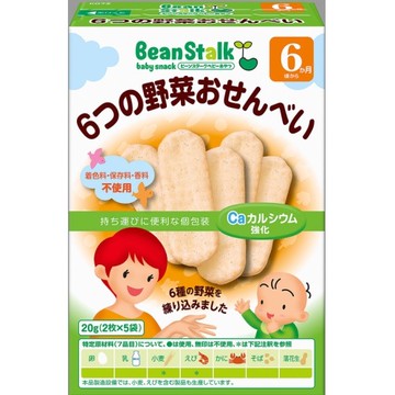 Beanstalk 6 蔬菜米餅 (2 個 x 5 包)
