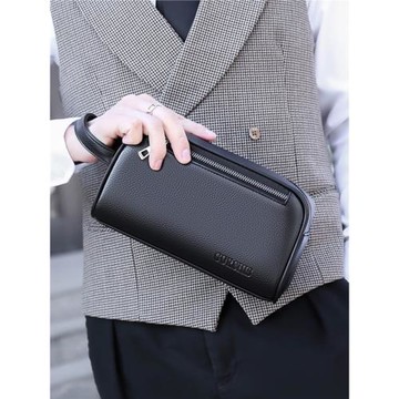 新款男士手拿包大容量商務休閑潮流手包男手拎包腋下包手機零錢包