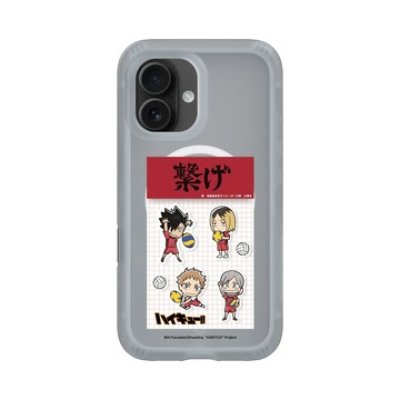iPhone 16 AirX 流變灰 - 排球少年 Haikyu!! - 音駒貼紙包設計款