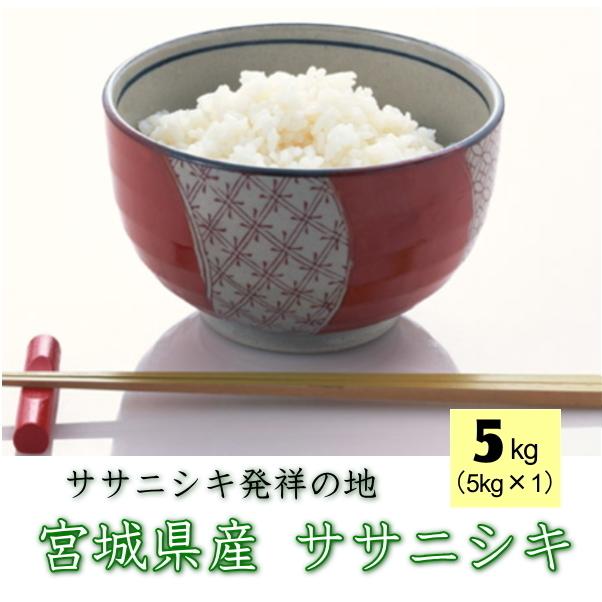 新米 令和5年産 宮城県 登米産 ササニシキ 5kg [白米5kg   無洗米5kg] 要選択 1等米 ※沖縄県送料別途2,000円