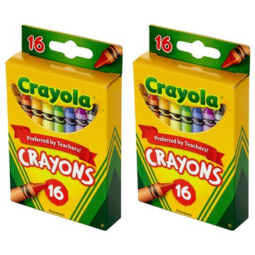 Crayola 繪兒樂 彩色蠟筆  16色  2盒