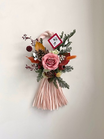 【不凋花乾燥花】喜氣洋洋春節注連繩掛飾