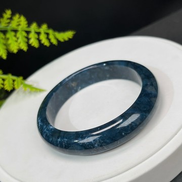 藍線石手鐲 58MM 漸變深藍白 女式手環 平衡情緒純凈力量美觀大方