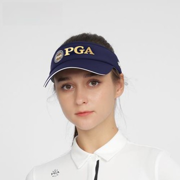 PGA 高爾夫女士球帽 遮陽防曬帽子 無頂帽 舒適透氣 吸汗內里