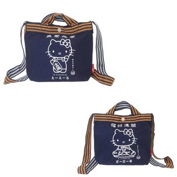 小禮堂 Sanrio 三麗鷗 Hello Kitty x ROOTOTE 手提斜背兩用包 (吉祥話)