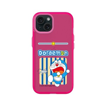 iPhone 15 Clear 粉漾桃 - 哆啦A夢 Doraemon - 可怕的老鼠