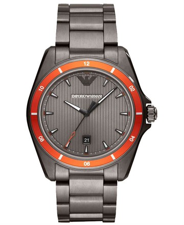 EMPORIO ARMANI 亞曼尼 AR11178 都市風格時尚機械腕錶/灰面 44mm｜樂天全館特惠中★指定刷卡回饋10%