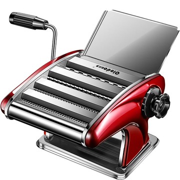 面條機手搖壓面機不銹鋼家用小型壓面皮機搟面機正品472M公司貨