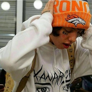 利爾贊Lil Xan美式復古外套連帽衛衣Hiphop 嘻哈風高街純棉衛衣