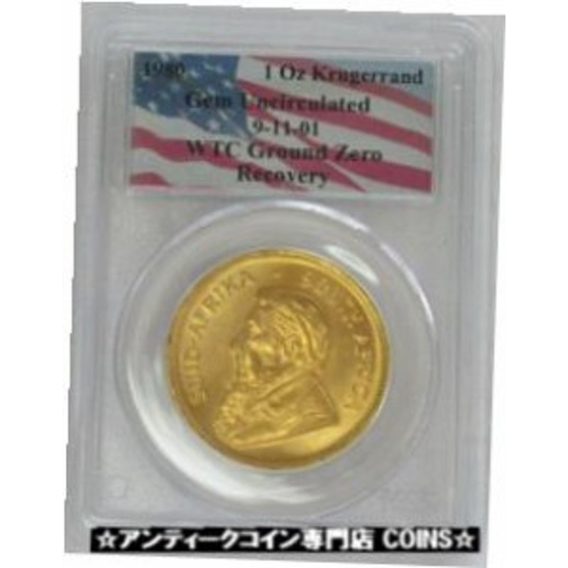 アンティークコイン 1980 GOLD SOUTH AFRICA 1 OZ KRUGERRAND WTC