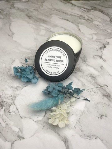 木質奶感 Cozy & Comforting | 夜讀時光 手工精油大豆蠟燭