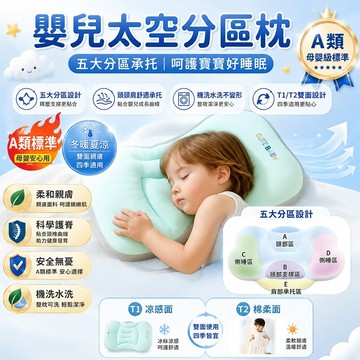 隔日達【可機洗+人體工學】幼兒枕頭 兒童分區枕 嬰兒枕 安撫枕 寶寶枕頭 嬰幼兒護頸枕 兒童太空分區枕 幼兒護頸枕 枕頭