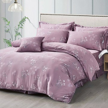 【多利寶寢具】Indian_100%純天絲雙人四件式兩用被床包組-花意濃