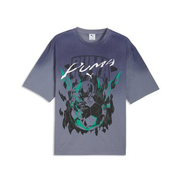PUMA 流行系列PUMATECH-X水洗圖樣寬鬆短袖T恤 男性