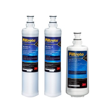 【超值3入組】3M F011活性碳濾芯x1+PP濾芯x2
