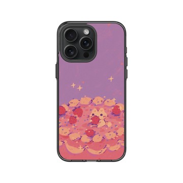iPhone 15 Pro Max Clear 酷墨灰 - Jazlynn - 草莓蛋糕