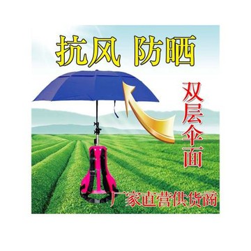 頭頂采茶雨傘可背式遮陽傘戶外熱賣雙肩防紫外線釣魚折疊太晴黑膠