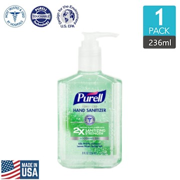【Purell】美國 普瑞來 新版兩倍效力蘆薈乾洗手凝露 236ml 1入組