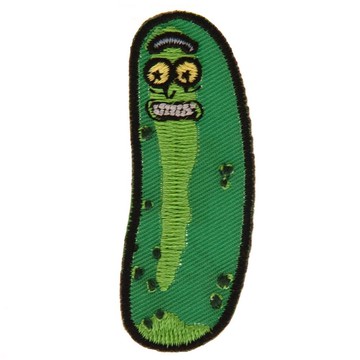【瑞克和莫蒂】酸黃瓜瑞克 刺繡熨燙貼/PICKLE RICK