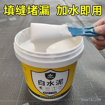 精選好物💯白水泥 填補縫隙專用泥 防水泥 防水快幹 快乾水泥 補墻膏 水泥補土 補水泥裂縫 磁磚填縫泥 地麵修補 墻麵翻